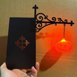 GOXBERK Warm White Light Bookshelf Lantern Light Vintage Metal Decorative LED Book Nook Lamp Fun Cozy Miniature Reading Lamp Halloween Party