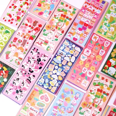 Stiker Dekoratif Warna-Warni untuk Jurnal Photocard dan Kpop Case HP - GROCELY