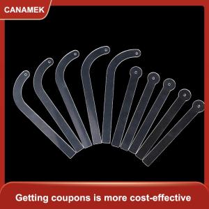 【CANAMEK】 1 5 cái rõ ràng Acrylic Bông tai hiển thị chủ giá Bông tai đeo hiệu ứng Stick ear Stud đồ trang sức thử trên thanh
