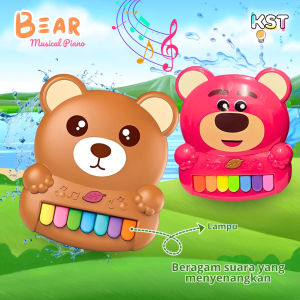 [KST] Mainan Piano Anak Edukatif Multifungsi Musik Lampu Whack A Mole Beruang Hadiah Ultah