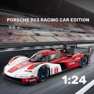 1:24 Scale Porsche 963 Racing Edition Alloy Car Model Diecast Car Toys for Boys Birthday Gift Kids Toys Car Collection