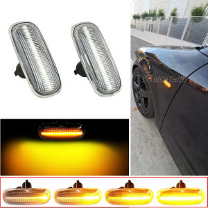Kalynlun For Audi TT 8N 2000-2006 A3 S3 8L 2000-2003 A8 D2 1999-2002 LED Dynamic Side Marker Turn Signal Lights Indicator Lamps  4D3E2G