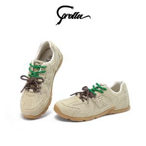 COROLLA Sepatu Sneakers wanita sol lembut anti-slip fashion serbaguna outdoor komuter coklat