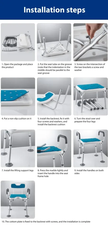 Shower chair with hole in 2024 middle