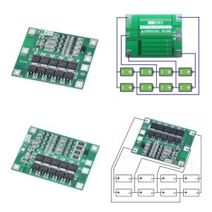 4S 40A 18650 Protective Board with Balance Lithium Protective Board for Cell Module Replacement