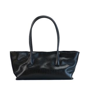 Retro Luxury Textured Pu Soft Leather Tote Bag Solid Color Dual Handle Large Capacity Zipper Shoulder Bag Elegant Commuting Bag2026