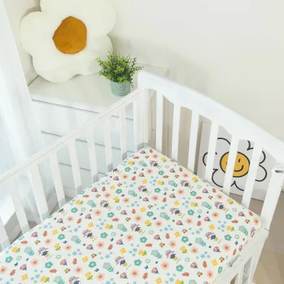 Abcstyle99 ผ้าปูเตียงเด็ก ผ้าปูที่นอนเด็ก แบบรัดมุม ขนาด130x70 cm Cotton 100% เย็นสบาย ไม่ระคายเคืองผิว ปลอดภัย ไร้สารเรืองแสง
