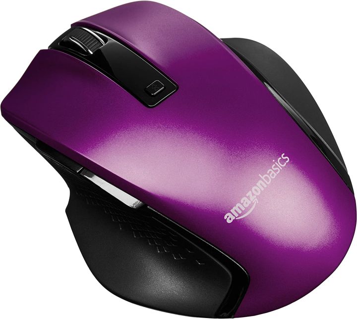 Chuột không dây Amazon Basics Compact Ergonomic Wireless PC Mouse with ...