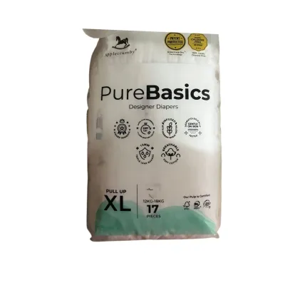 Applecrumby Pure Basic Pants Regular Pack(L19/XL17/XXL15) 2pack