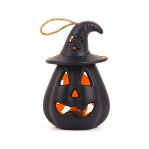 Halloween LED Pumpkin Ghost Grimace Lantern Lamp Scary Skull Hanging Candle Light Home Party Decoration