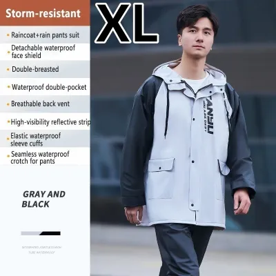 INXX Fashion raincoat suit Adventure/ Excellent raincoat suit rainproof universal motorcycle riding raincoat
