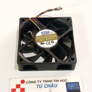 Quạt 7Cm Dày 2.0Cm / Điện áp DC 12V Loại 4 dây đầu cắm 4 Pin (NEW)