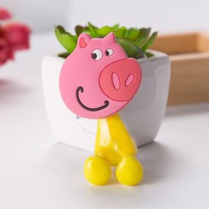 Masely  Cute Cartoon Animal Bathroom Plastic Toothbrush Holder