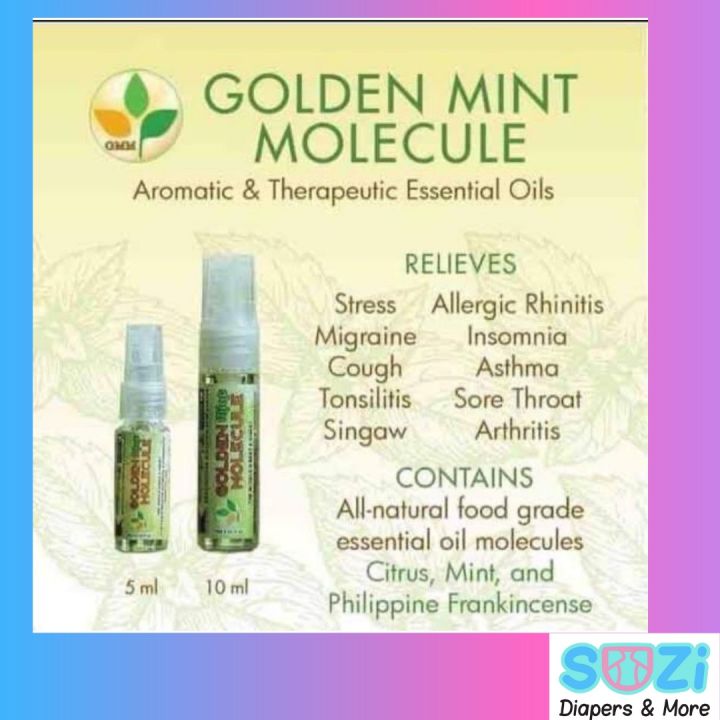 GOLDEN MINT MOLECULE/ MINTS SPRAY/ MINT ROLL ON/ OIL MINT ESSENTIAL OIL