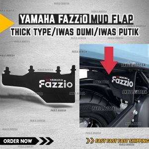Yamaha Fazzio Mud Flap Thick Type Black – Heavy Duty Splash Guard iwas dumi iwas putik superior protection