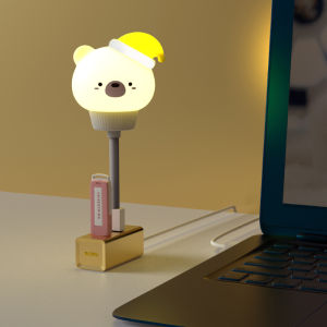Lampu Tidur Kamar Mini USB Motif Lucu & Lampu Tidur Anak LED USB Desain Lucu dengan Remote Control