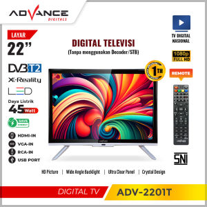 Advance Televisi Digital LED Full HD TV 22 inch - ADV2201T - FREE ONGKIR Jabodetabek