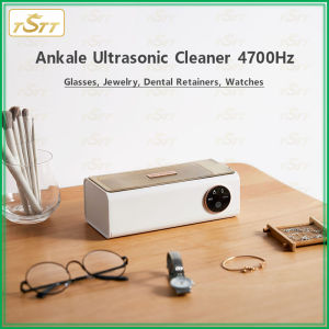 Ankale Máy làm sạch siêu âm 400ml 25W chuyên nghiệp cho kính/giữ răng/đồ trang sức 4 chế độ tự động làm sạch sử dụng nhà