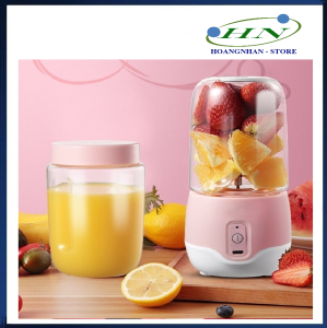 Máy xay sinh tố cầm tay mini sạc pin Máy say sinh tố cầm tay đa năng mini 300ml