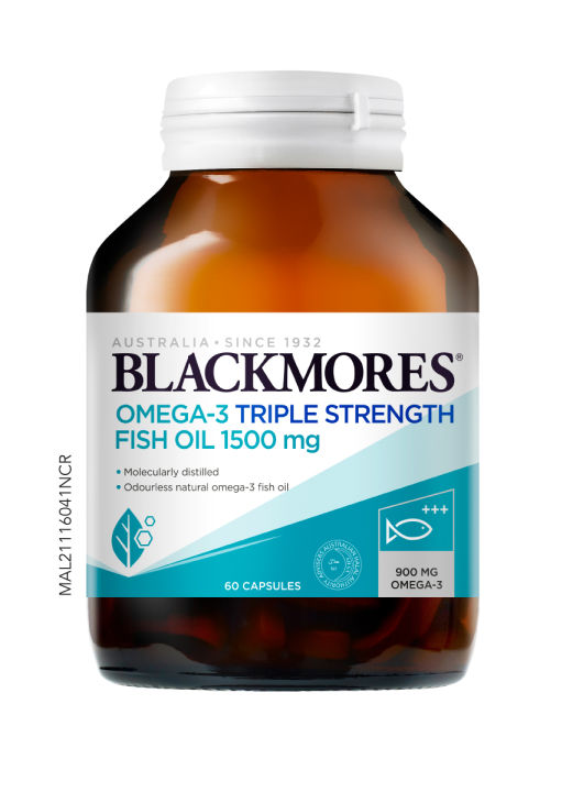 BLACKMORES OMEGA3 TRIPLE STRENGTH FISH OIL 1500MG Lazada