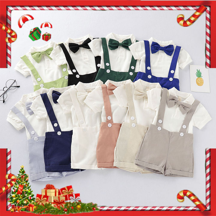 Baby Boys Baptism Outfit Newborn Christening Romper Suit Infant