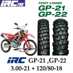 パーツ IRC GP21 GP22 80/100-21 120/80-18 CRF250 IRC GP-21 GP-22 Dual Sport Tire Set Motocross Honda CRF250L