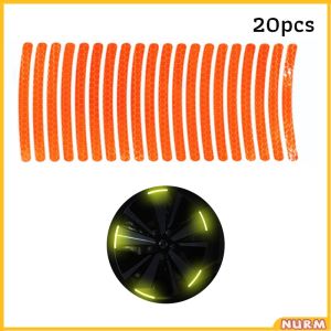 Nurm 20pcs Car Wheel Hub Reflective Sticker for Night Driving Car-Styling Accessories