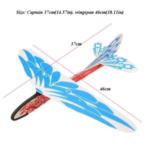 GTRBFDS Tự làm Máy bay lượn phóng tay Trung tâm có thể điều chỉnh 325400mm Dùng năng lượng từ dây cao su đàn hồi Chất lượng cao Đồ chơi lắp ráp mô hình Dành cho trẻ em