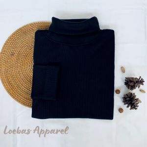 Baju Rajut Gaya Korea Pakaian Anak Perempuan Turtle Neck Sweater Turtleneck Rajut Anak Perempuan Umur 7 - 12 Tahun