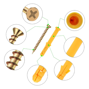 100 cái/bộ ốc vít mở rộng nhỏ vít và phích cắm tường bền và đáng tin cậy giải pháp NEO đơn giản cài đặt