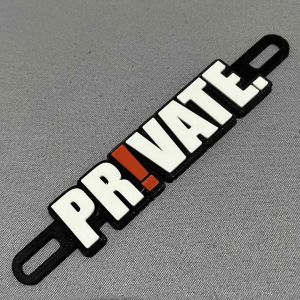 Plate Badge Motorcycle 3D Print Premade Design And Customized 5.5 Thickness (FOR MOTORSHOW ONLY)