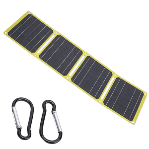 40W ETFE Foldable Solars Panel with USB and Port Designs for Hiking Traveling and Outdoor Activity Daily Casual Use