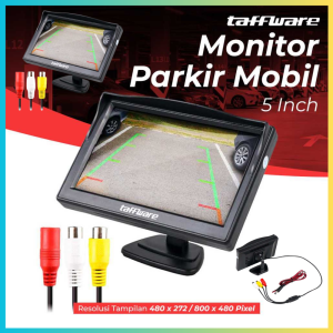 TERLARIS PENGIRIMAN CEPAT COD Taffware Monitor Rear View Parkir Mobil TFT LCD 5 Inch/ MONITOR lcd parkir mobil 5 icnh murah /monitor untuk parkir mobil bisa nnton film video nyaman di gunakan multifungsi murah
