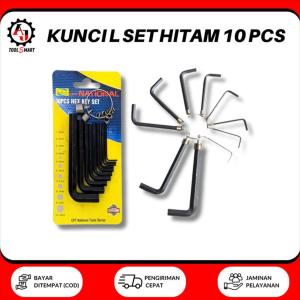 Kunci L Set Hitam 10 PCS CPT National Hex Key 1.5MM - 10MM