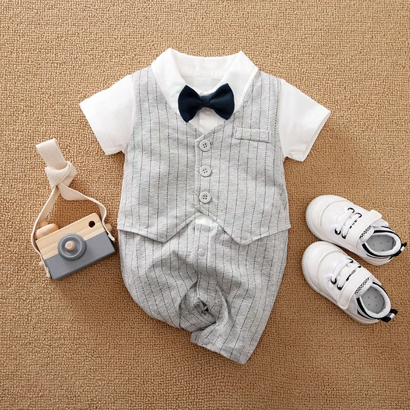 COD】 Baby boy clothes toddler baby romper jumper clothing formal