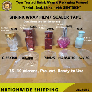 200pcs Shrink Wrap Plastic Packaging /Shrinkable Plastic Sealer Tape Bottle Glass Perfume Container