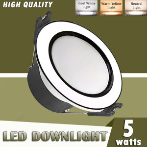LED Downlight For Ceiling 220V 3 COLOR Led Light Bulb 5W RECESSED Pin LED Light For Home Energy Saver Bombilya maliwanag