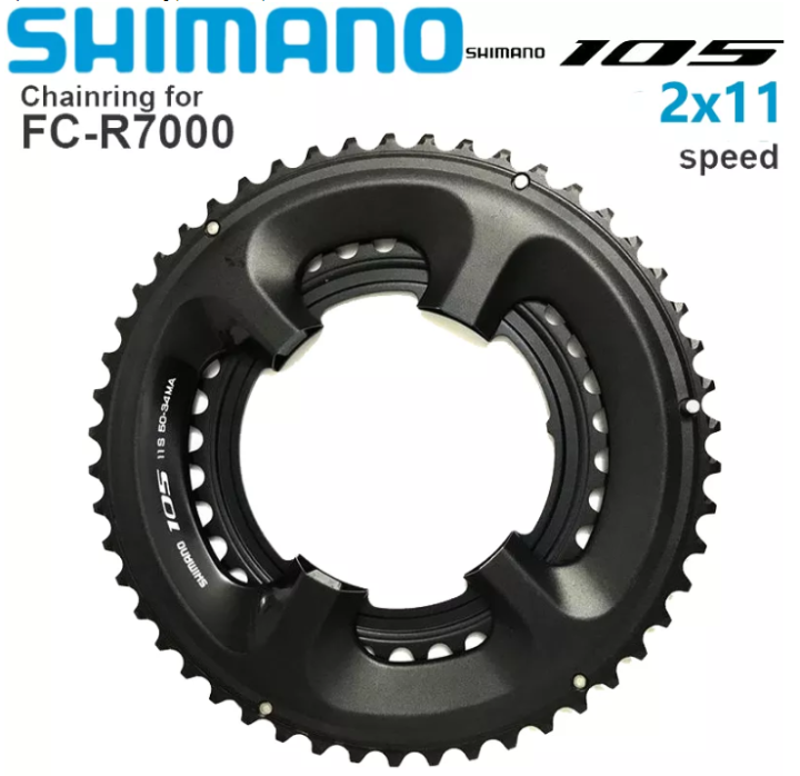 Pédalier Shimano 105 R7000 11v 50/34T 172.5mm - Occasion - Moins De 200 Miles