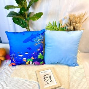 หมอน หมอนอิง ใต้ท้องทะเล หมอนอิงโซฟา  ผ้าไมโครป้องกันไรฝุ่น บรรจุใยสังเคราะห์เกรดAคุณภาพดี โรงงานคุณภาพผลิตเอง