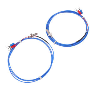 💞【Special price】💖Muya K PT100 Type M3 M4 Copper Screw Thermocouple With 0.5 1 2M High Precision Waterproof PTFE Cable 3D Printer Temperature Sensor