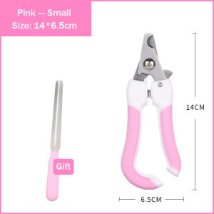Pet Dog Stainless silicon handle Nail Clipper With Nail File Tool Pet Grooming Products Nail Clippers Set Nail Cutter For Dog Nailcutter For Cat Small and Large Size