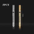 5pcs Set Spidol Metalik Premium Pena Tinta Emas Perak Permanen Untuk Scrapbook Craft Dan Seni Tidak Pudar Cepat Kering. 