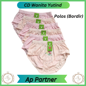 Satuan 1 Pcs Celana Dalam Wanita Dewasa Bahan Katun Motif Merk Yutind | Pakaian Dalam Perempuan