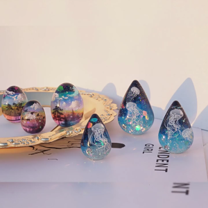 Trứng silicon/hình giọt nước khuôn cho nhựa Epoxy castes giá đĩa lưu trữ nhà các dự án thủ công sử dụng thường nhật