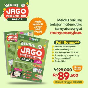 GMB Buku Anak Genius Jago Matematika Basic 1 Ziyad Books / Buku Aktivitas Anak / Buku Anak Kekinian / Buku Anak Murah / Buku Anak PAUD