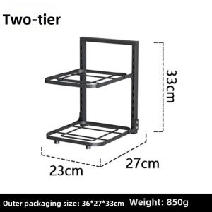 SQMETR Nhiều lớp Giá để đồ dùng nhà bếp. Có thể điều chỉnh. Đĩa và nồi Giá để đồ Hộ gia đình Thép carbon Giá để chậu cây đặt trên sàn. Đồ dùng nhà bếp