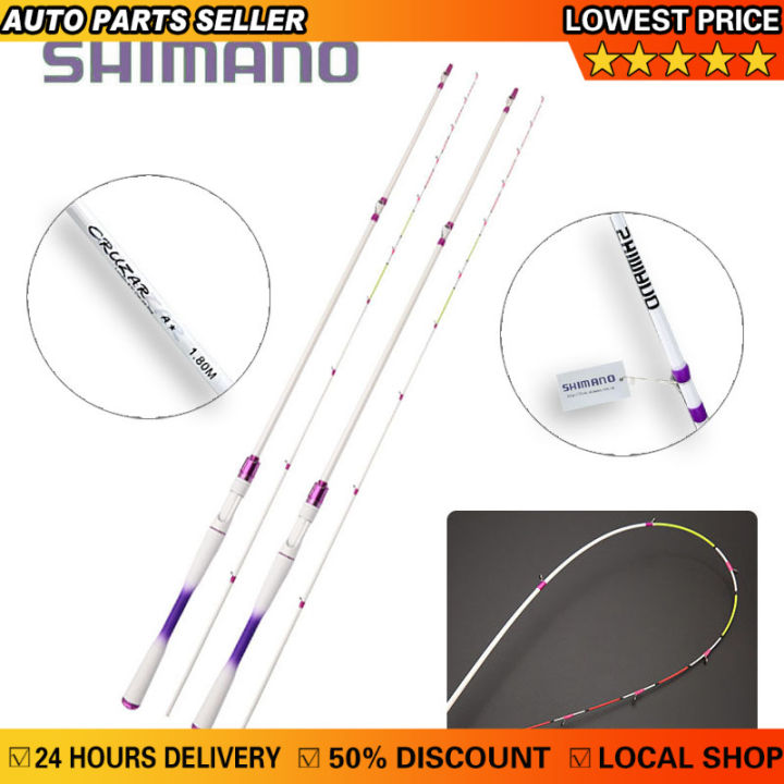 lazada fishing rod shimano Original 24hours delivery】SHIMANO UL Spinning 1.8/2.1m Fishing Rod Soft  Tail Raft Rod 2 Sections Carbon 2025 New Fishing Rod COD Cod Delivery  Option - Lazada