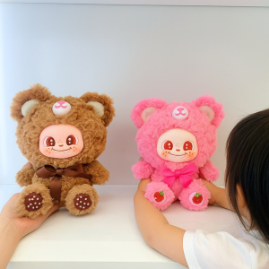 YOUSHI TOP Dễ thương Mô Hình Thú Nhồi Bông Sáng tạo Vinyl Búp bê nhồi bông Phụ kiện Bị nhồi Đồ trang trí nhồi bông Quà tặng trẻ em