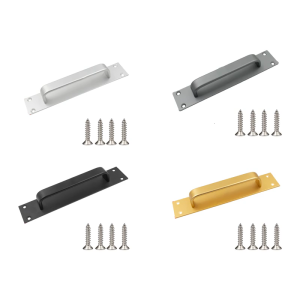 Elegant Modern Sliding Door Pull Sturdy Aluminum Alloy Convenient Accessory for Glass Cabinets Easy Installion