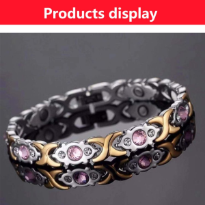 "Stylish and Detachable Magnetic Charm Bracelet with Diamond Inlay - Cloud Brocade Bestseller in the Fashion Accessories and Jewelry Category"